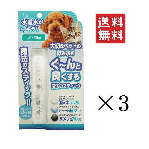  ビーブラスト B-blast 魔法のスティック 犬猫用 1本入り×3個セット まとめ買い 腎臓 尿石 水素水 浄水 給水 グッズ