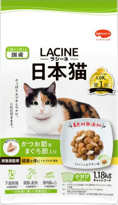 乐天商城 - 【4個セット】 日本ペットフード ラシーネ 日本猫 1.18kg