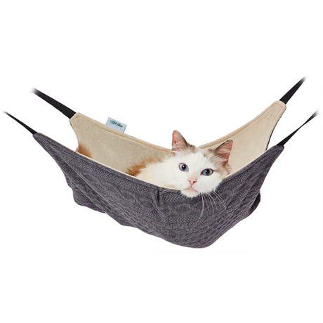 Add.Mate アドメイト 猫用ハンモック ニット生地の包まれにゃんモック グレー