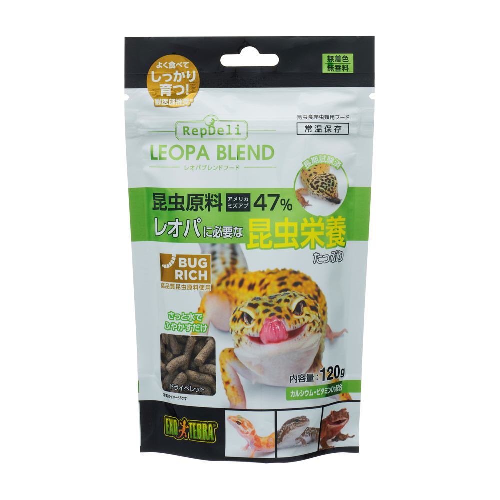 【2個セット】GEX ジェックス レオパ ブレンドフード 120g