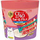 【4個セット】いなば CIAOちゅ〜るグルメ120本まぐろ海鮮バラエティ14g×120本