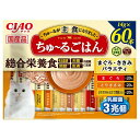 【8個セット】いなば CIAOちゅ〜るごはんまぐろ・ささみバラエティ14g×60本
