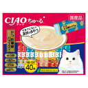 【8個セット】いなばペットフード CIAO ちゅ〜る かつお海鮮バラエティ 14g×40本