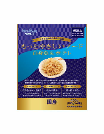 Mature Dog - ペッツルート もっとやさしいフード 白身魚＆ポテト 400g