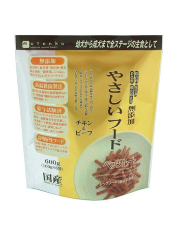 【2個セット】ペッツルート やさしいフード チキン&ビーフ 600g