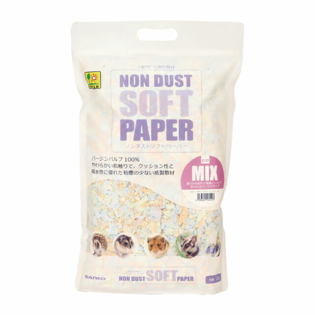 【3個セット】三晃商会 ノンダスト　ソフトペーパー　ミックス12L
