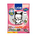 【5個セット】ライオンペット ニオイをとる紙の猫砂10L