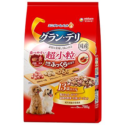 樂天商城 - ユニ・チャームグラン・デリ ふっくら仕立て 食べやすい 超小粒 13歳以上用 1.6kg