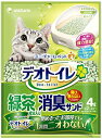 【2個セット】 ユニ・チャーム デオトイレ飛び散らない 緑茶成分入り 消臭・抗菌サンド紙タイプ 4L