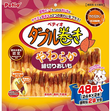 乐天商城 - ペティオ ダブル巻き やわらか細切りおいも 48個入