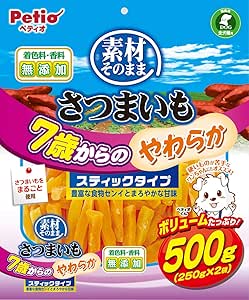 ペティオ素材そのままさつまいも7歳からのやわらかスティックタイプ500g