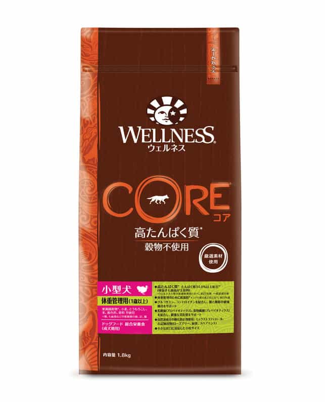【3個セット】ウェルペット・ジャパン ウェルネスコア 小型犬 体重管理用 骨抜き七面鳥 1.8kg