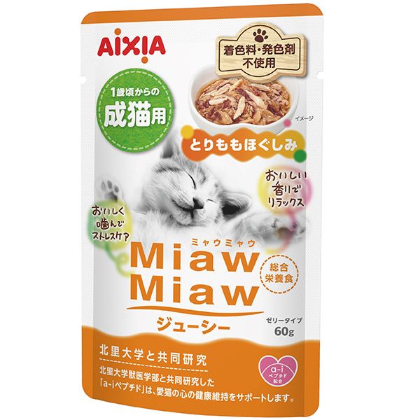 Mature Cat - 【36個セット】 アイシア　MiawMiawジューシー とりももほぐしみ 60g