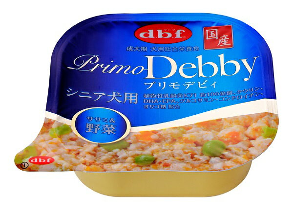 乐天商城 - 【12個セット】 デビフペット d.b.f プリモデビィ シニア犬用 ササミ&野菜 95g