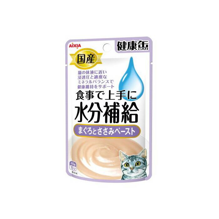乐天商城 - 【6個セット】アイシア 国産健康缶パウチ水分補給まぐろとかつおペースト40g