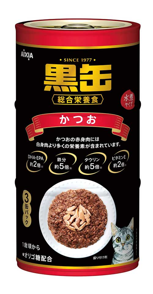 乐天商城 - 【18個セット】 アイシア 黒缶3P かつお480g