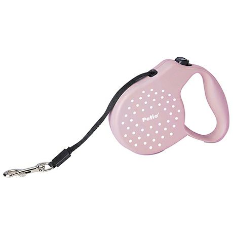 【2個セット】ペティオ 犬用 伸縮リード リールリード AIR パステルピンクベージュ