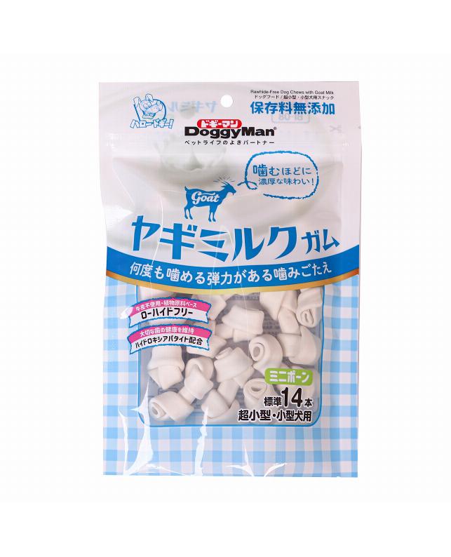 【48個セット】ドギーマンハヤシ ドギーマンヤギミルクガムミニボーン140g(標準14本)