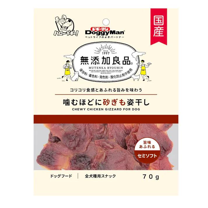 【注意事項】 ・メーカーの都合等により、パッケージ及び内容量、生産地、などが変更される場合がございます。ご了承ください。 ・当店では地球環境への配慮およびお手頃価格での商品の提供のため、簡易的な梱包とさせていただいております。 ・箱潰れなど、製品をご利用いただくのに問題がない場合の返品・交換対応はお受けできません ※期限のある商品について ・賞味期限や消費期限がある商品については、すべて期限まで2ヶ月以上のものを取り扱っております。個別のお問い合わせはご遠慮いただきますようお願い申し上げます。 ・期限が迫った商品は、別途アウトレット商品として販売させていただいております。 商品説明■　商品特徴こりこり食感と溢れる旨みをあじわう ●ペットフードとしての用途をお守りください。 ●幼児や子供、ペットの触れない場所で保存してください。 ●記載表示を参考に、ペットが食べ過ぎないようにしてください。 ●必ず様子を見ながら与えてください。 ●子供がペットに与えるときは、安全のため大人が立ち会ってください。 ●ペットが興奮したりしないよう、落ち着いた環境で与えてください。 ●ペットの体調が悪くなったときには、獣医師に相談してください。 4976555826951■　原材料肉類(鶏砂ぎも、鶏肉)、ソルビトール、グリセリン、ミネラル類(ナトリウム)、リン酸塩(Na)、調味料■　メーカードギーマンハヤシ■　広告文責ライフジェネレーション株式会社 TEL:06-6809-2484