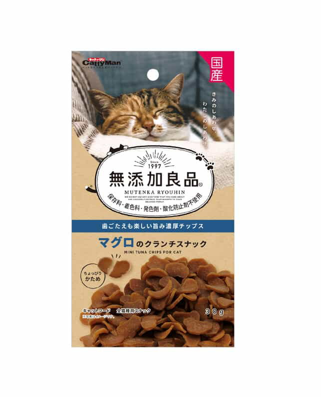 【3個セット】キャティーマン無添加良品マグロのクランチスナック30g