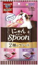 【3個セット】 ユニ・チャーム 銀のスプーン三ツ星グルメおやつにゃんspoon2種のアソートまぐろ&かつお味100g