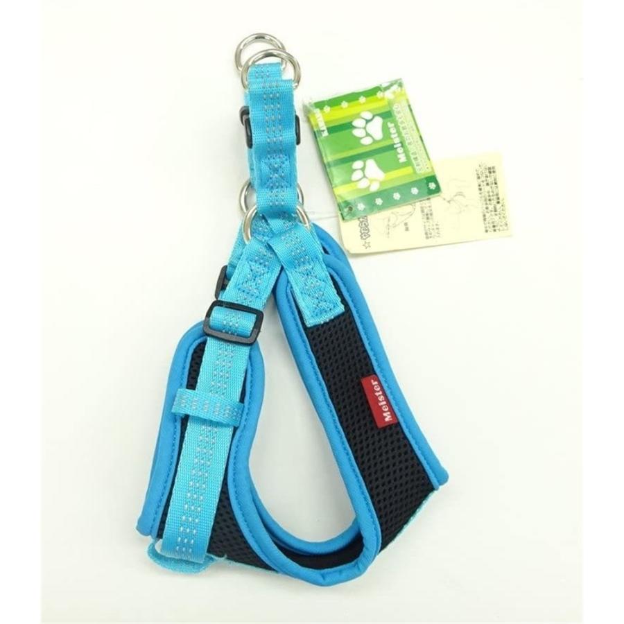 カワノ産業 マイスタークッションソフティハーネスMブルー×ブラック