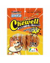 【36個セット】ドギーマンハヤシ ホワイデントChewellヤギミルクササミロールツイストミニ10本