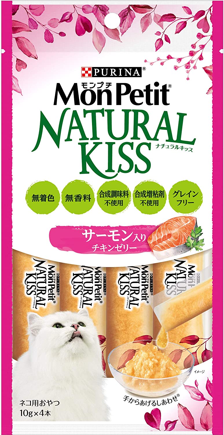 【10個セット】ネスレ日本 モンプチナチュラルキッスサーモン入りチキンゼリー40g