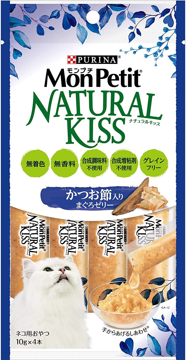 【15個セット】ネスレ日本 モンプチナチュラルキッスかつお節入りまぐろゼリー40g
