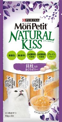 乐天商城 - 【15個セット】ネスレ日本 モンプチナチュラルキッス貝柱入りまぐろゼリー40g