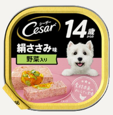 【48個セット】 マースジャパンリミテッド シーザー14歳からの絹ささみ味野菜入り100g