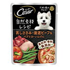 【32個セット】 マースジャパンリミテッド シーザー自然素材レシピ蒸しささみ・厳選ビーフ＆パプリカ・いんげん60g