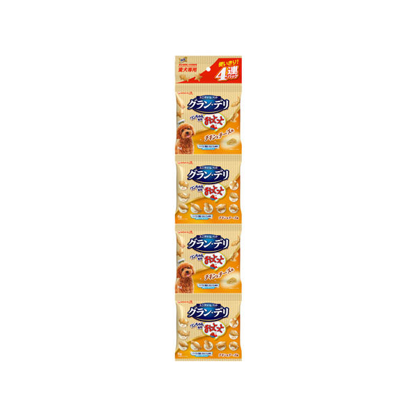 【16個セット】グラン・デリワンちゃん専用おっとっと4連パックチキン&チーズ味24g