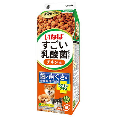 Mature Dog - 【4個セット】いなばペットフード すごい乳酸菌クランキー牛乳パックチキン味380g