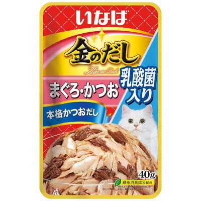 Other Wet Food - 【96個セット】いなばペットフード　金のだし乳酸菌入りまぐろ・かつお40g
