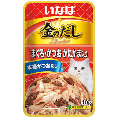 樂天商城 - 【8個セット】いなばペットフード　金のだしまぐろ・かつおかにかま入り40g