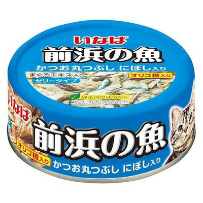 【24個セット】いなばペットフード 前浜の魚かつお丸つぶしにぼし入り115g