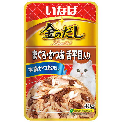 樂天商城 - 【8個セット】 いなばペットフード 金のだしまぐろ・かつお舌平目入り40g