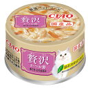 【6個セット】いなばペットフード CIAO贅沢かつお節まぐろ・とりささみ80g