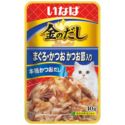【96個セット】 いなばペットフード 金のだしまぐろ・かつおかつお節入り40g