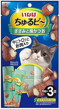 【注意事項】 ・メーカーの都合等により、パッケージ及び内容量、生産地、などが変更される場合がございます。ご了承ください。 ・当店では地球環境への配慮およびお手頃価格での商品の提供のため、簡易的な梱包とさせていただいております。 ・箱潰れなど、製品をご利用いただくのに問題がない場合の返品・交換対応はお受けできません ※期限のある商品について ・賞味期限や消費期限がある商品については、すべて期限まで2ヶ月以上のものを取り扱っております。個別のお問い合わせはご遠慮いただきますようお願い申し上げます。 ・期限が迫った商品は、別途アウトレット商品として販売させていただいております。 商品説明■　商品特徴・ひと粒で2つの味が楽しめる新しいおやつ。 ・外はふっくら、中はトロッと2つの食感が楽しめます。 ・保存料不使用 ・緑茶消臭成分配合で、腸管内の内容物の臭いを吸着し、糞尿臭を和らげます。 4901133626395■　原材料鶏肉(ささみ)、かつお、かつお節、鶏脂、でん粉、卵白粉末、チキンエキス、酵母エキス、寒天、カゼインナトリウム、増粘多糖類、ビタミンE、紅麹色素、緑茶エキス■　発売元、製造元、輸入元又は販売元いなばペットフード■　広告文責 ライフジェネレーション株式会社 TEL:06-6809-2484