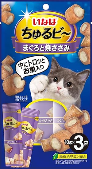 【6個セット】ちゅるビ〜まぐろと焼ささみ10g×3袋