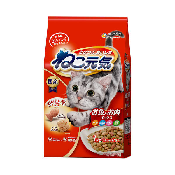 【注意事項】 ・メーカーの都合等により、パッケージ及び内容量、生産地、などが変更される場合がございます。ご了承ください。 ・当店では地球環境への配慮およびお手頃価格での商品の提供のため、簡易的な梱包とさせていただいております。 ・箱潰れなど、製品をご利用いただくのに問題がない場合の返品・交換対応はお受けできません ※期限のある商品について ・賞味期限や消費期限がある商品については、すべて期限まで2ヶ月以上のものを取り扱っております。個別のお問い合わせはご遠慮いただきますようお願い申し上げます。 ・期限が迫った商品は、別途アウトレット商品として販売させていただいております。 商品説明■　商品特徴うまみ成分増量おいしさバランス おいしさと栄養バランスを考えた全成長段階用総合栄養食ドライフード 4520699678305■　原産国日本■　メーカーユニ・チャーム■　広告文責ライフジェネレーション株式会社 TEL:06-6809-2484