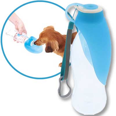 【3個セット】 ペティオ ポータブル ウォーター ボトル リーフ ブルー