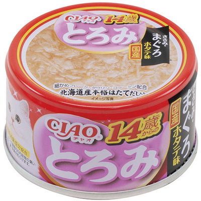樂天商城 - 【12個セット】いなばペットフード CIAOとろみ14歳からのささみ・まぐろホタテ味80g