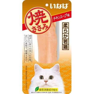 乐天商城 - 【6個セット】 いなばペットフード 焼ささみチキンスープ味1本