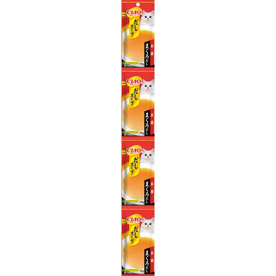 【12個セット】いなばペットフード CIAOだしスープ4連パック本格まぐろだし35g×4