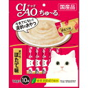 【ポイントUP対象商品】 【8個セット】CIAOちゅ〜るまぐろほたて味14g×10本