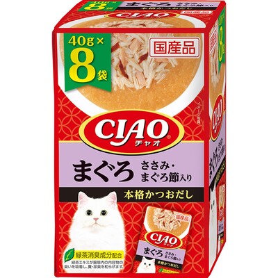 樂天商城 - 【12個セット】いなばペットフード CIAOパウチまぐろささみ・まぐろ節入り40g×8袋