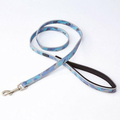 【6個セット】ペティオ 犬用 引き紐 フラッシュリード S 迷彩 ブルー